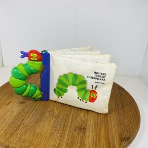 Eric Carle Very Hungry Caterpillar Soft Plush Crinkle Book Stuffed Plastic Spine